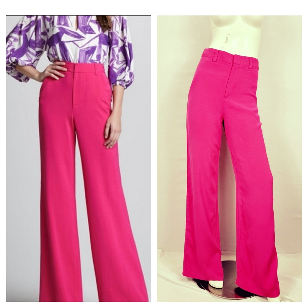 Alice + Olivia High Waist Wide Leg Pant 4